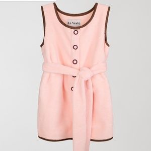 La Veste Mini Terry Dress in Pink - Small - NWT